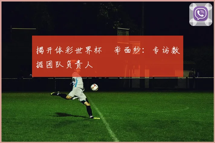 揭开体彩世界杯賠率面纱：专访数据团队负责人