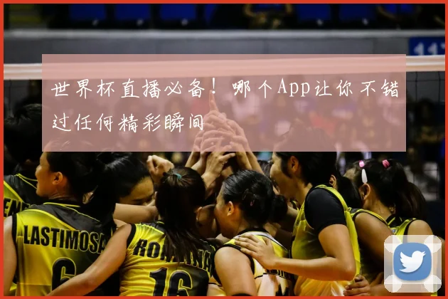 世界杯直播必备！哪个App让你不错过任何精彩瞬间